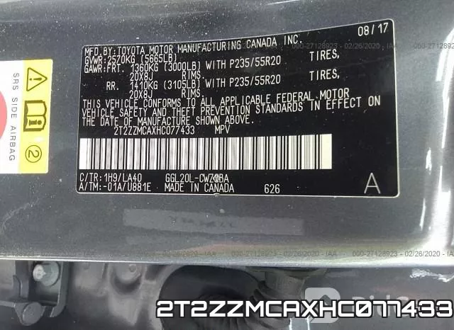 2T2ZZMCAXHC077433 фото 10