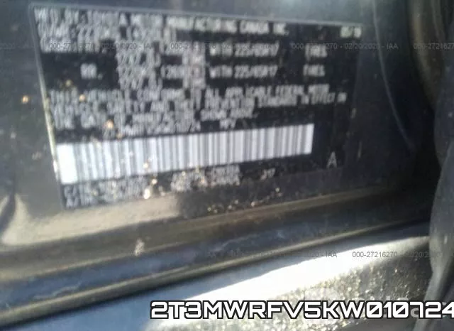 2T3MWRFV5KW010724 фото 10