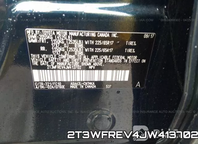 2T3WFREV4JW413702 фото 10