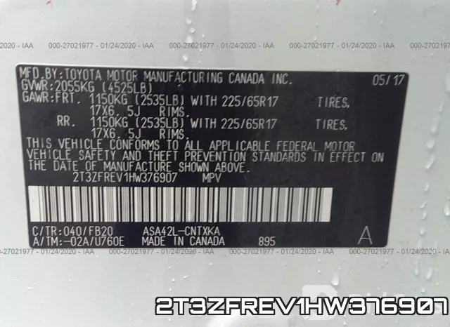 2T3ZFREV1HW376907 фото 10
