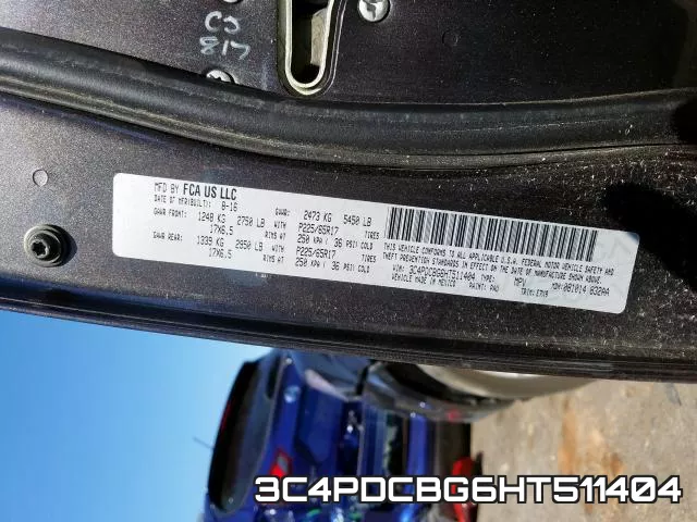 3C4PDCBG6HT511404 фото 2