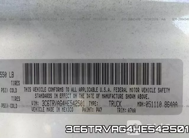 3C6TRVAG4HE542501 фото 10