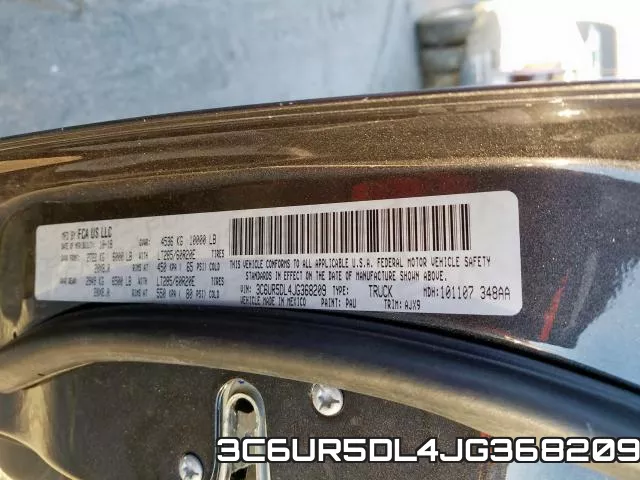 3C6UR5DL4JG368209 фото 2