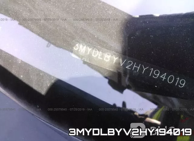 3MYDLBYV2HY194019 фото 10