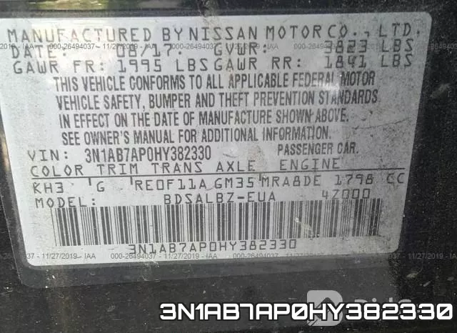 3N1AB7AP0HY382330 фото 10