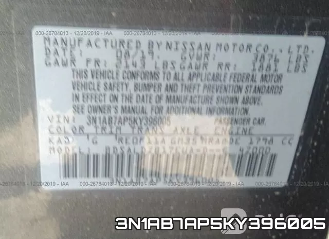 3N1AB7AP5KY396005 фото 10