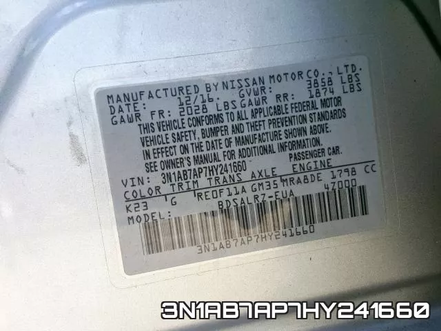 3N1AB7AP7HY241660 фото 2