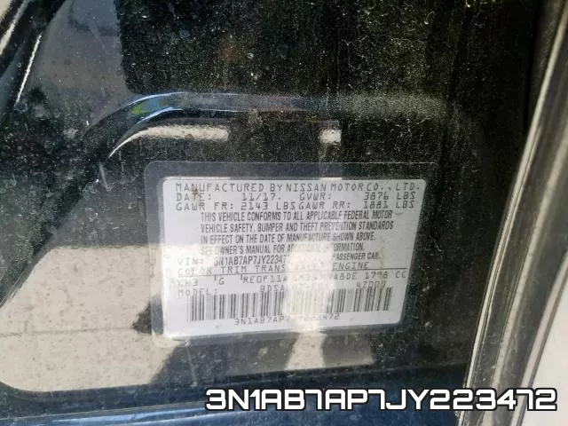3N1AB7AP7JY223472 фото 2