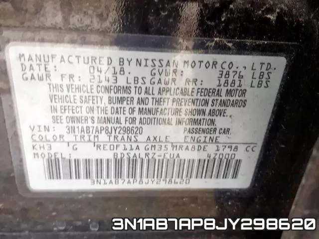 3N1AB7AP8JY298620 фото 2