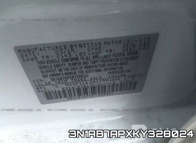 3N1AB7APXKY328024 фото 10