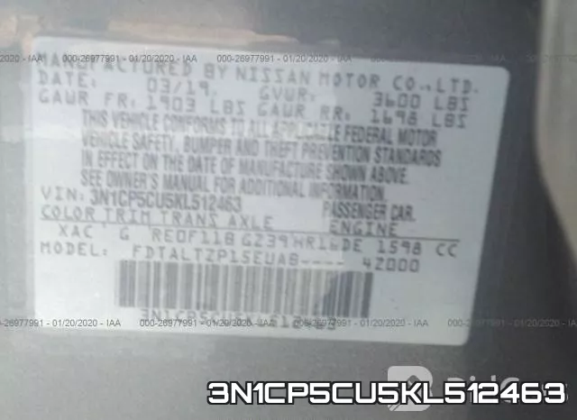 3N1CP5CU5KL512463 фото 10