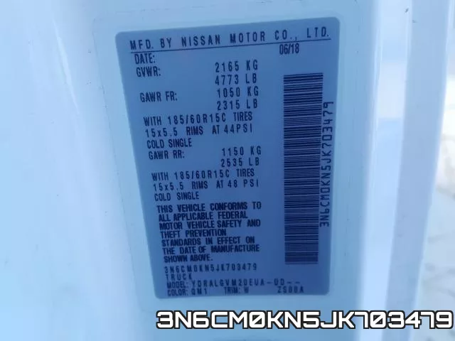 3N6CM0KN5JK703479 фото 2