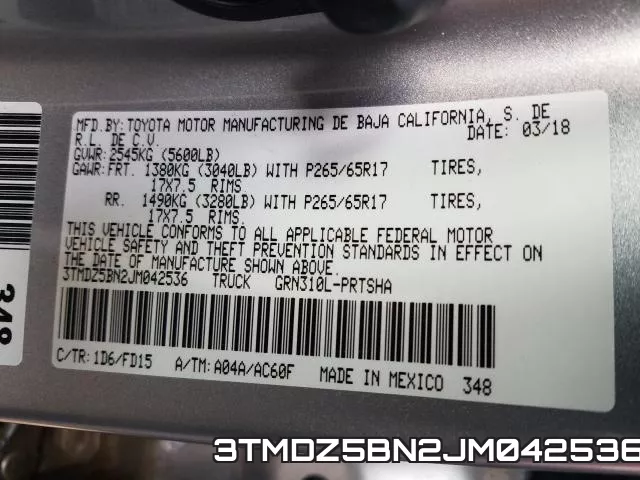 3TMDZ5BN2JM042536 фото 2