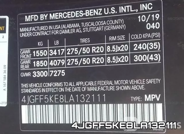 4JGFF5KE8LA132111 фото 10