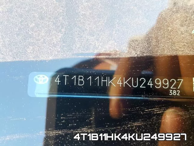 4T1B11HK4KU249927 фото 2