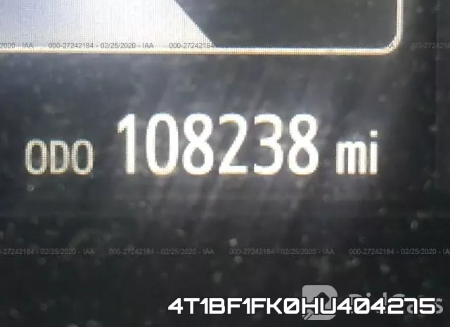 4T1BF1FK0HU404275 фото 8