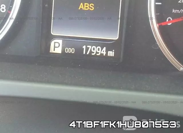 4T1BF1FK1HU807553 фото 8