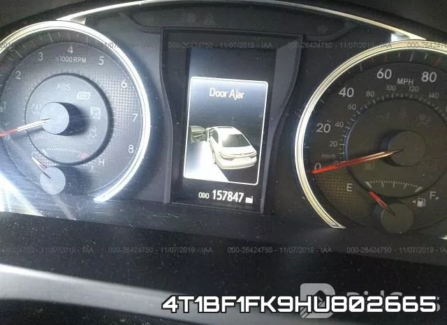 4T1BF1FK9HU802665 фото 8
