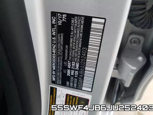 55SWF4JB6JU252403 фото 2