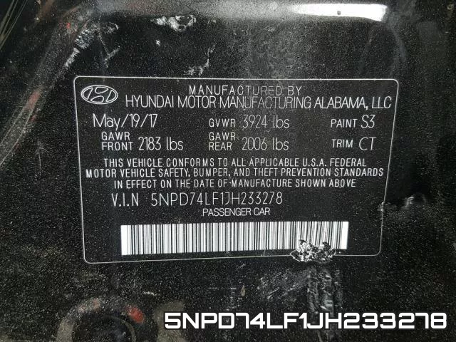 5NPD74LF1JH233278 фото 2