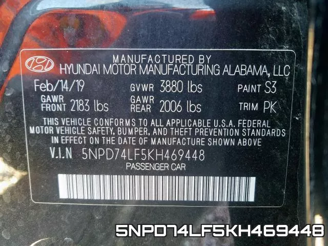 5NPD74LF5KH469448 фото 2