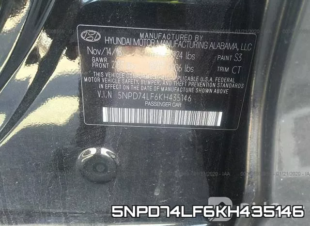 5NPD74LF6KH435146 фото 10