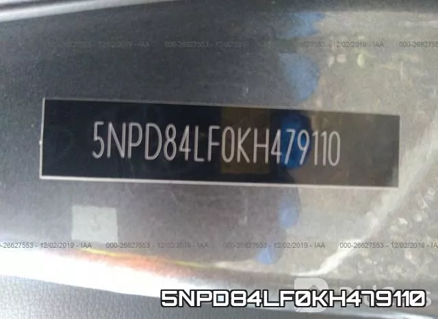 5NPD84LF0KH479110 фото 10