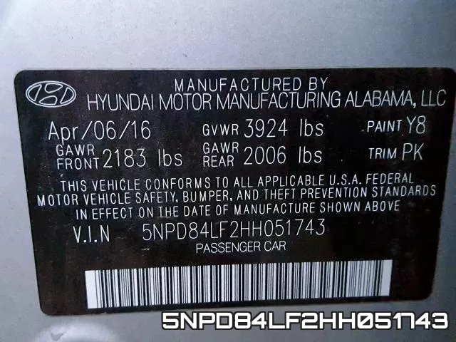 5NPD84LF2HH051743 фото 2