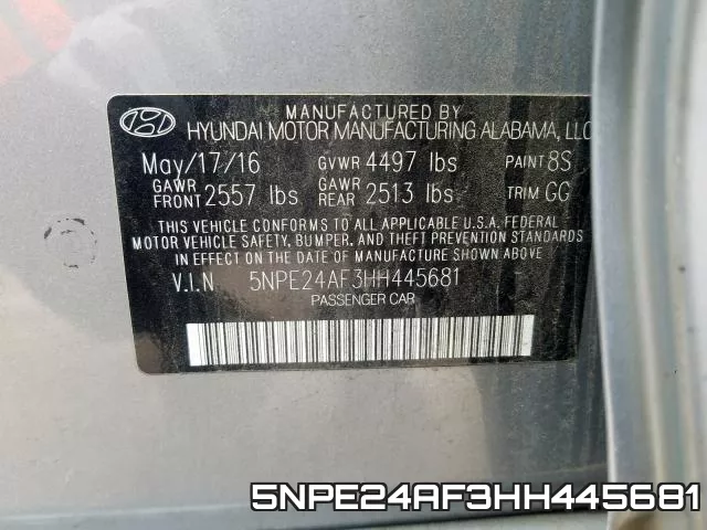 5NPE24AF3HH445681 фото 2