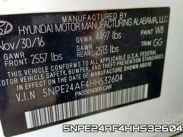 5NPE24AF4HH532604 фото 2