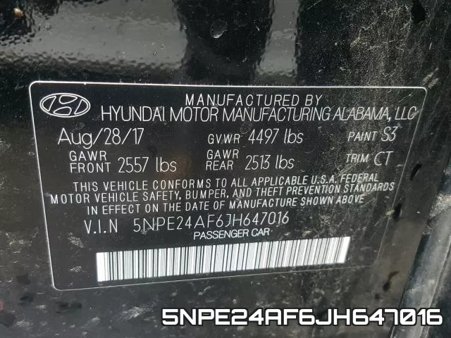 5NPE24AF6JH647016 фото 2