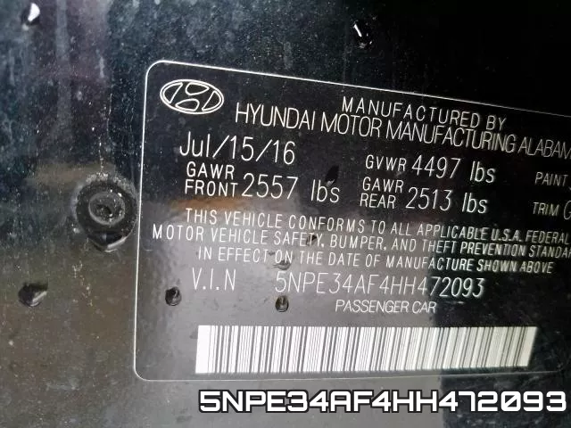 5NPE34AF4HH472093 фото 2