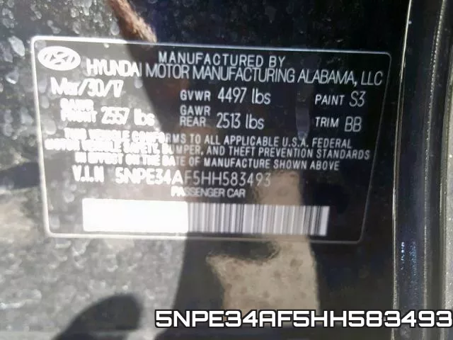 5NPE34AF5HH583493 фото 2
