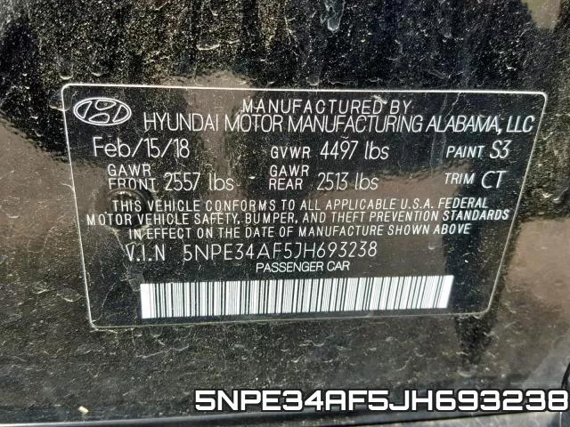 5NPE34AF5JH693238 фото 2