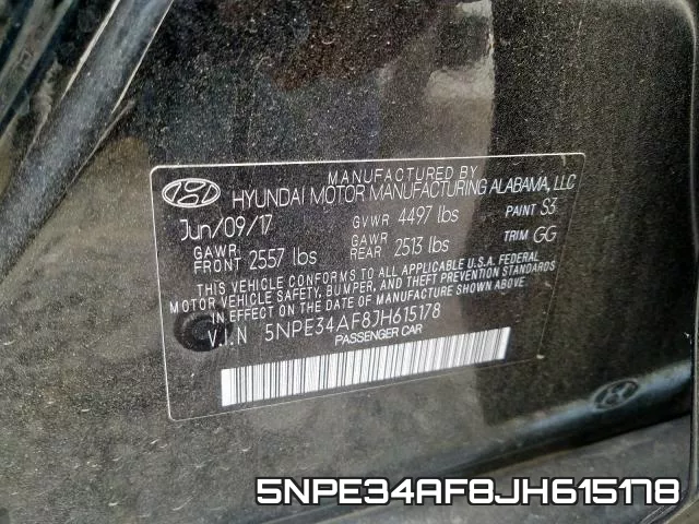5NPE34AF8JH615178 фото 2