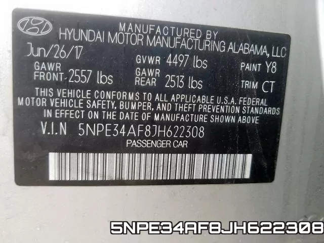 5NPE34AF8JH622308 фото 2