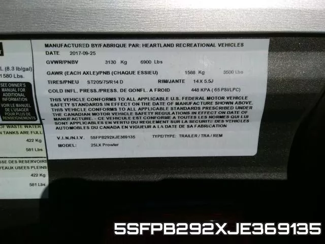 5SFPB292XJE369135 фото 2