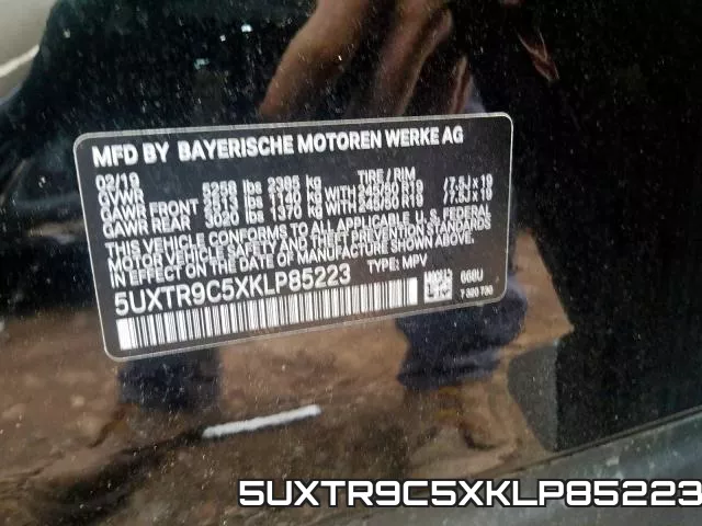 5UXTR9C5XKLP85223 фото 2