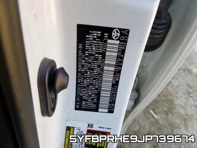 5YFBPRHE9JP739674 фото 2
