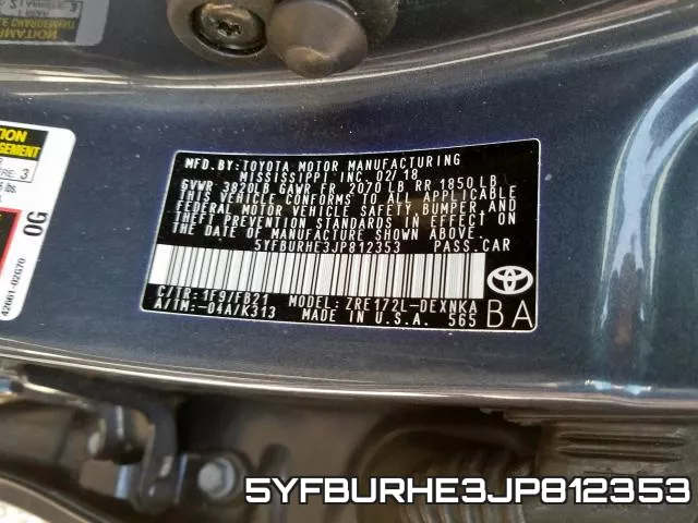 5YFBURHE3JP812353 фото 2