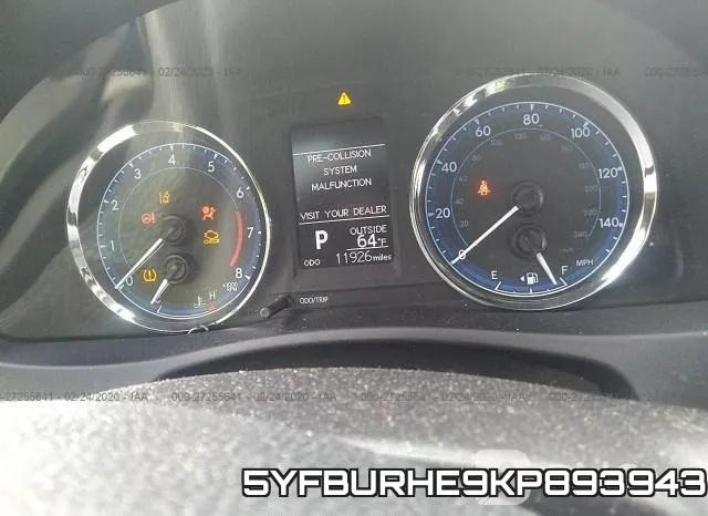 5YFBURHE9KP893943 фото 8