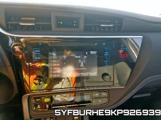 5YFBURHE9KP926939 фото 10