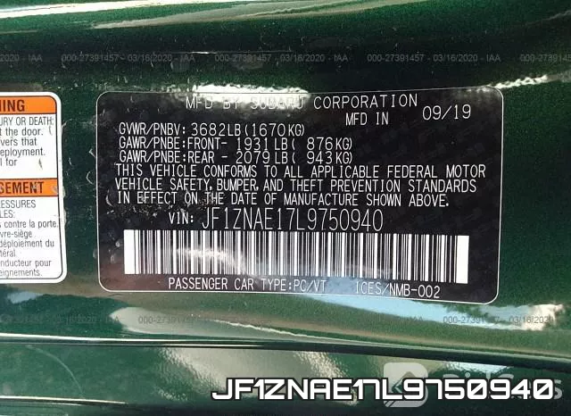 JF1ZNAE17L9750940 фото 10