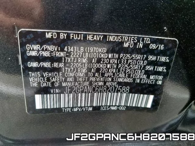 JF2GPANC6H8207588 фото 2