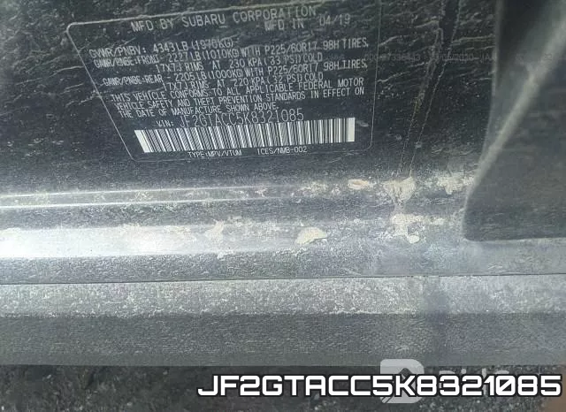 JF2GTACC5K8321085 фото 10