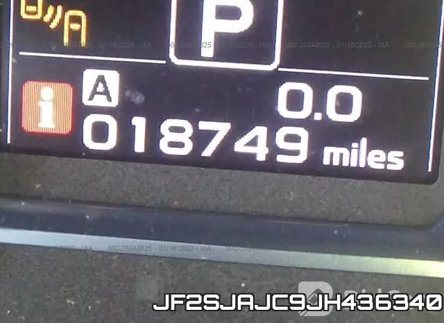 JF2SJAJC9JH436340 фото 8
