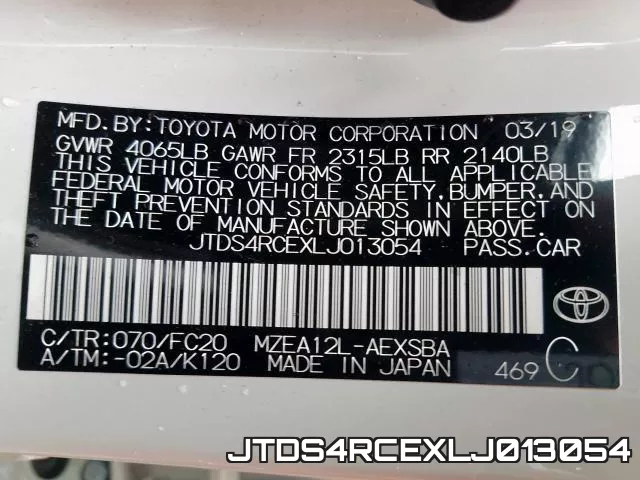 JTDS4RCEXLJ013054 фото 2
