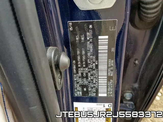 JTEBU5JR2J5583372 фото 2