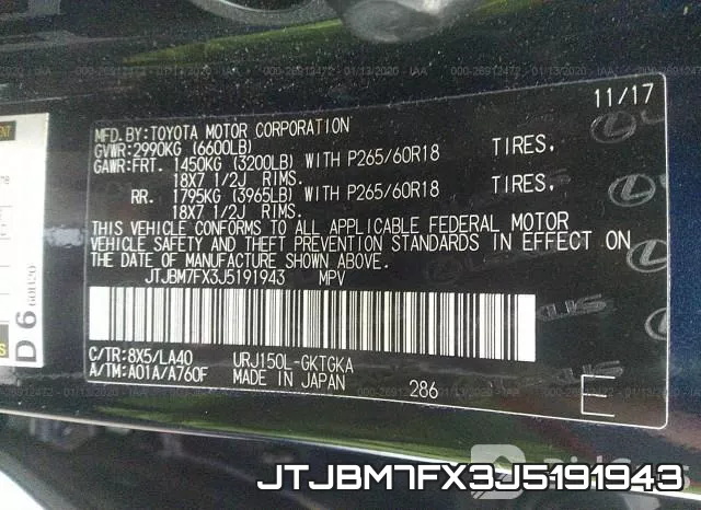 JTJBM7FX3J5191943 фото 10