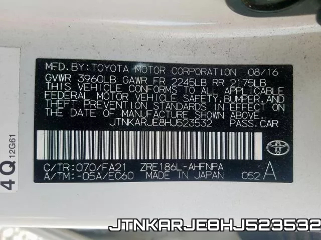 JTNKARJE8HJ523532 фото 2